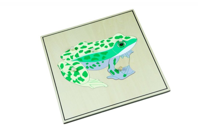 Puzzle s kostrou - žába