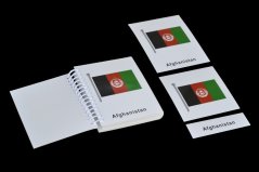 Vlajky Asie - třísložkové karty