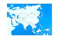 Kontrolní mapa - Asie Nová - bez popisků