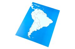 Kontrolní mapa - Jižní Amerika Nová - bez popisků