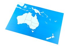 Kontrolní mapa - Australie Nová - bez popisků