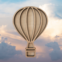 Horkovzdušný balón - dřevěný tác
