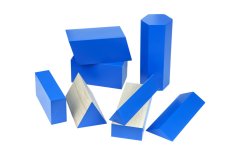Modré geometrické hranoly