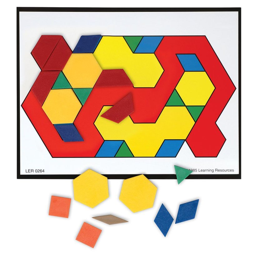 Barevné geometrické tvary - sestava