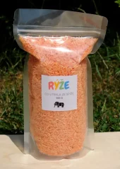 Barevná senzorická rýže - oranžová