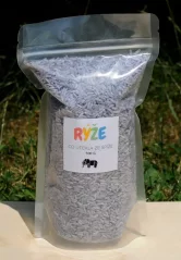 Barevná senzorická rýže - šedá